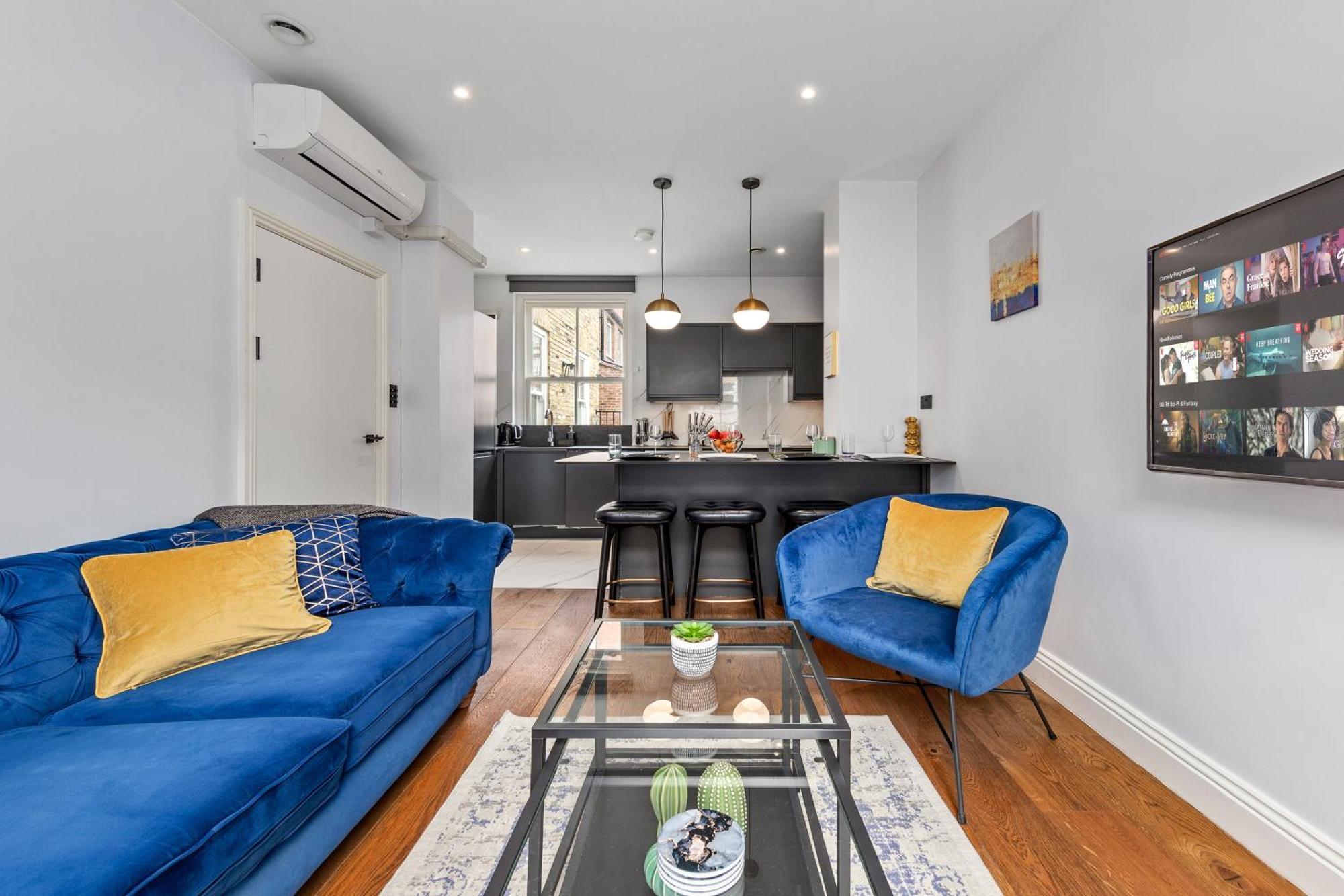 Stylish 2 Bedroom Apartment In Westminster Sleeps 5 With Ac London Eksteriør bilde