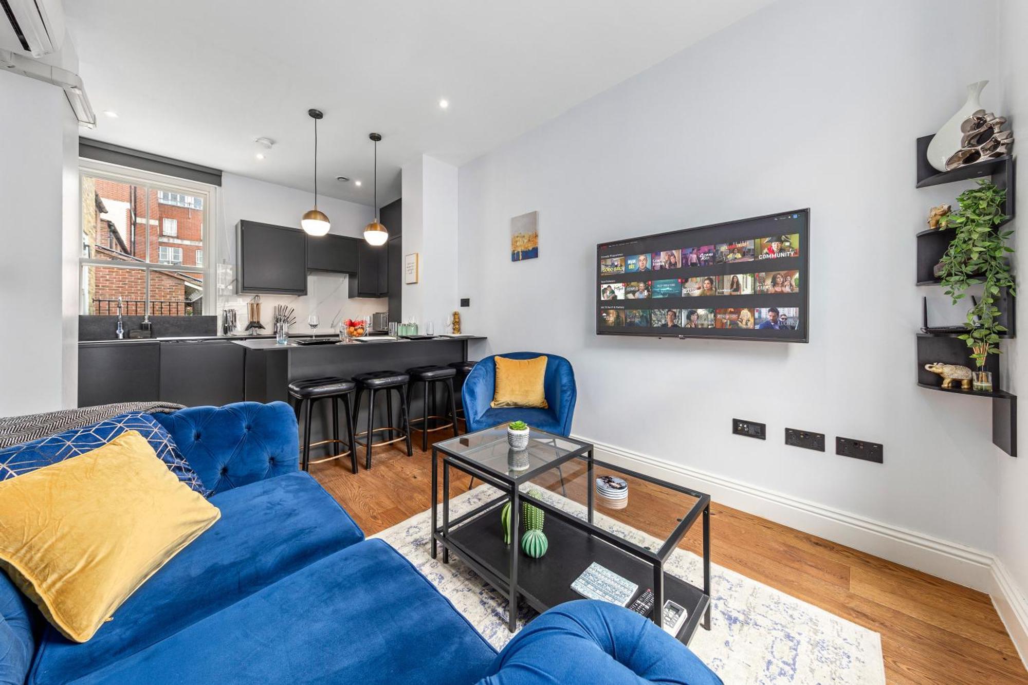 Stylish 2 Bedroom Apartment In Westminster Sleeps 5 With Ac London Eksteriør bilde